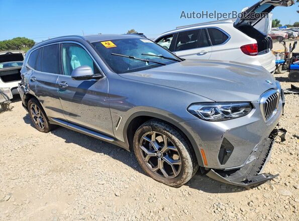5UX53DP02R9W66424 2024 BMW X3 Gray წინა მარჯვენა