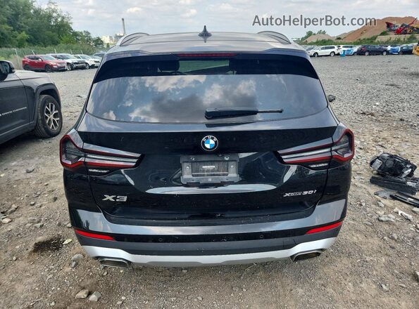 5UX53DP06N9J01815 2022 BMW X3 Black Rear view