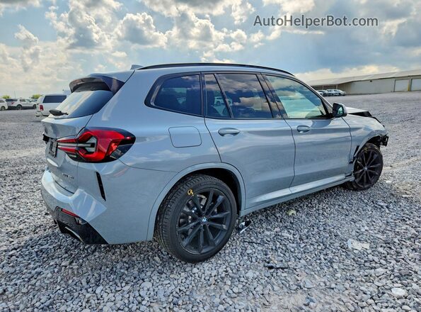 5UX53DP07N9J77916 2022 BMW X3 Gray Задня права чверть