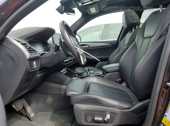 5UX53DP09N9M93009 2022 BMW X3 Gray წინა სალონის ხედი