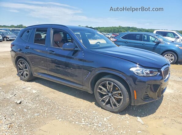 5UX53DP0XN9K19396 2022 BMW X3 Black Przód prawy