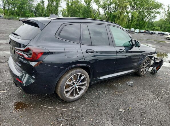 5UX83DP05N9K19111 2022 BMW X3 Black უკანა მარჯვენა