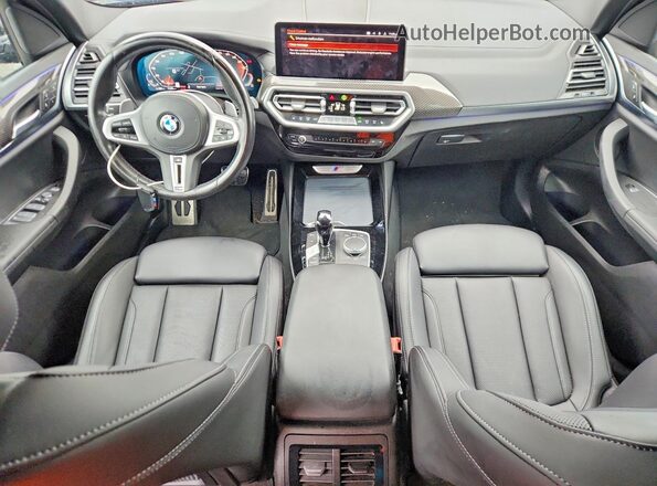 5UX83DP05N9K19111 2022 BMW X3 Black წინა პანელის ხედი