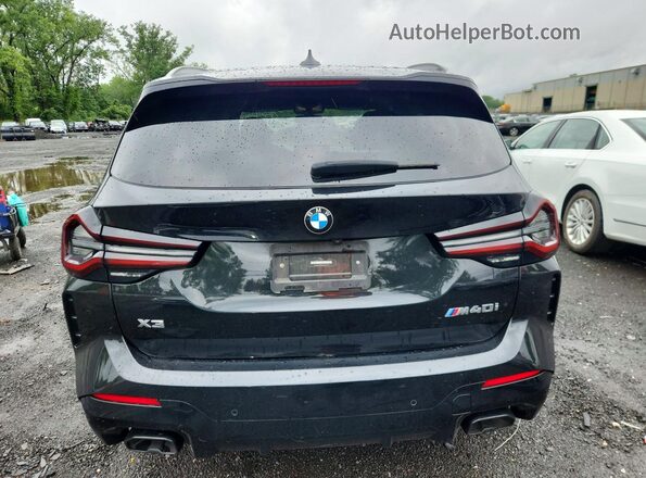 5UX83DP05N9K19111 2022 BMW X3 Black უკანა ხედი