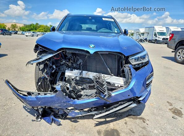 5UXCR4C02M9F62216 2021 BMW X5 Blue Դիմացի տեսք