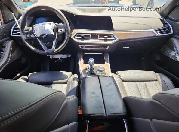 5UXCR4C02M9F62216 2021 BMW X5 Blue Առջևի վահանակի տեսք