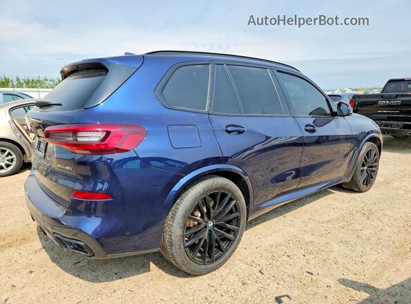 5UXCR6C00M9G90420 2021 BMW X5 Blue Rear right
