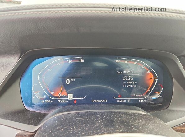5UXCR6C07M9E31844 2021 BMW X5 Charcoal Instrument cluster view