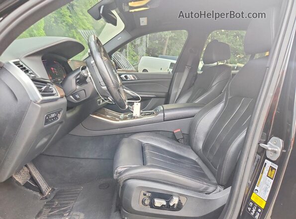 5UXCR6C09L9B84809 2020 BMW X5 Black წინა სალონის ხედი