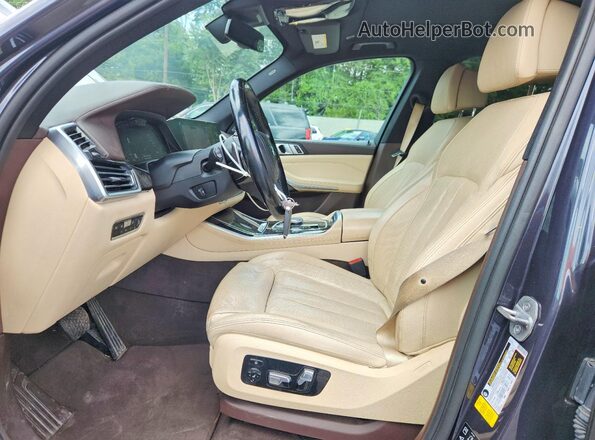 5UXCR6C52KLK80078 2019 BMW X5 Gray Вид салону спереду
