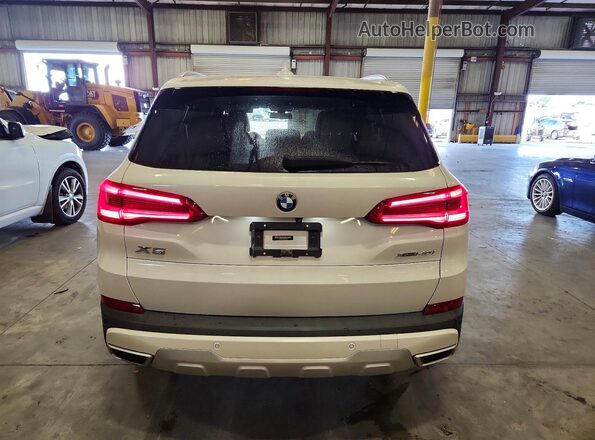 5UXCR6C5XKLL37398 2019 BMW X5 White Widok z tyłu