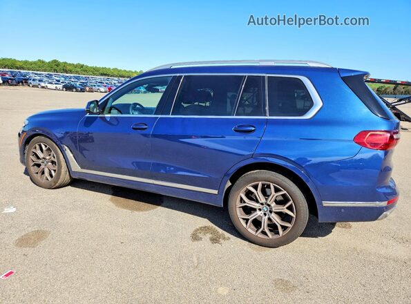 5UXCW2C02L9D35619 2020 BMW X7 Blue Tył lewy