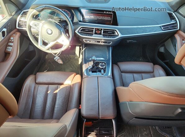5UXCW2C02L9D35619 2020 BMW X7 Blue Widok deski rozdzielczej