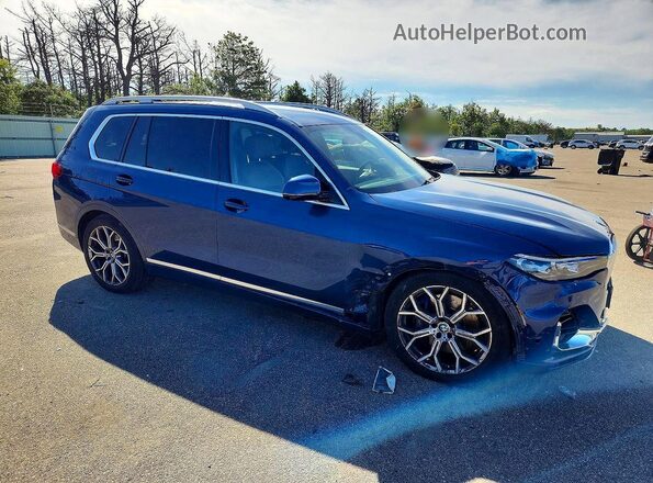 5UXCW2C02L9D35619 2020 BMW X7 Blue Przód prawy