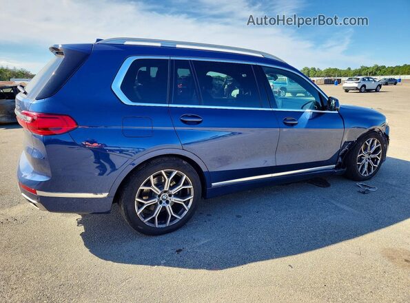 5UXCW2C02L9D35619 2020 BMW X7 Blue Tył prawy