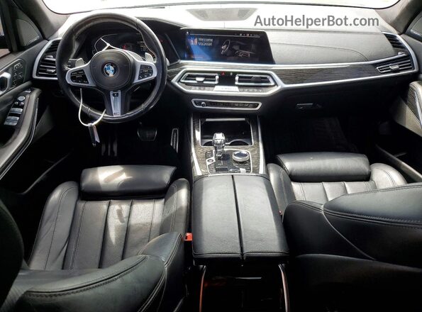 5UXCW2C07M9G71722 2021 BMW X7 Black Dashboard view