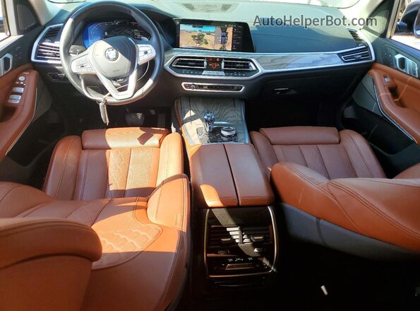 5UXCW2C59KLB43790 2019 BMW X7 Gray Dashboard view