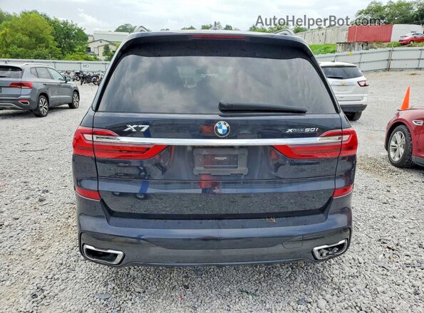 5UXCX4C59KLS37982 2019 BMW X7 Black Widok z tyłu