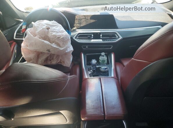 5UXCY6C02M9G33929 2021 BMW X6 White Вид панелі приладів