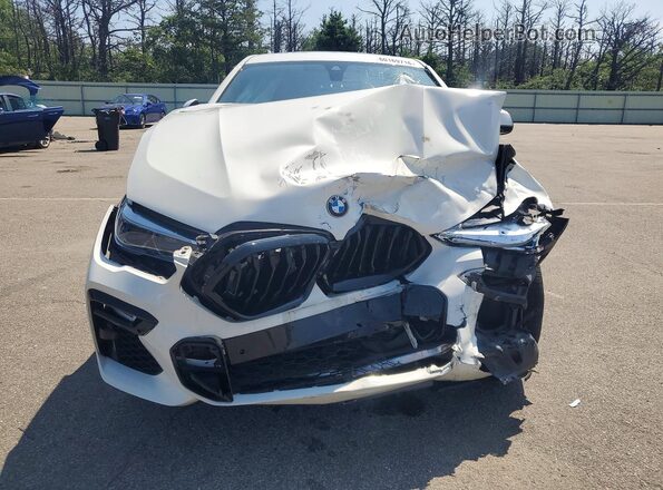 5UXCY6C02M9G33929 2021 BMW X6 White Вид спереду