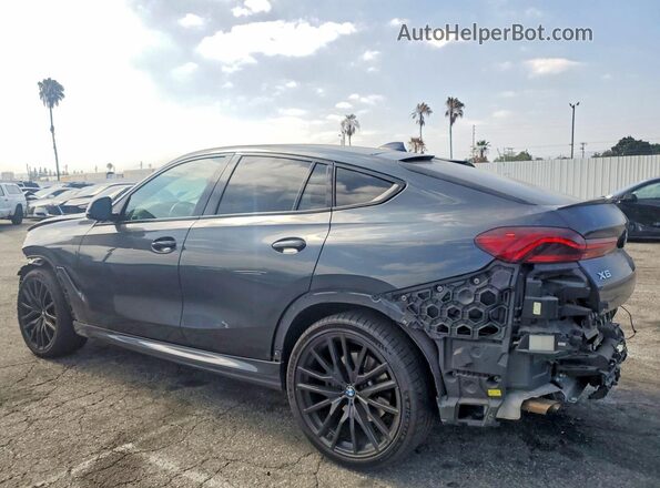 5UXCY6C02N9M22096 2022 BMW X6 Gray Tył lewy