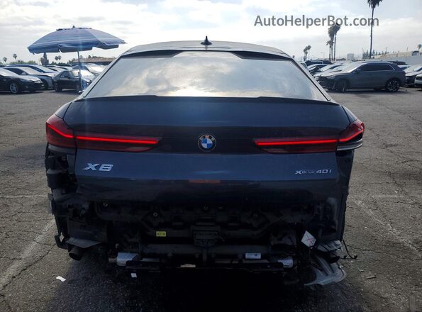 5UXCY6C02N9M22096 2022 BMW X6 Gray Widok z tyłu