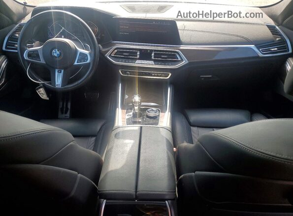 5UXCY6C02N9M22096 2022 BMW X6 Gray Widok deski rozdzielczej