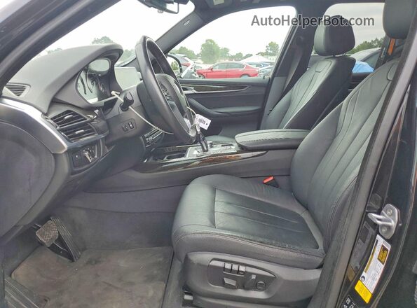 5UXKR0C34H0V81565 2017 BMW X5 Black წინა პანელის ხედი