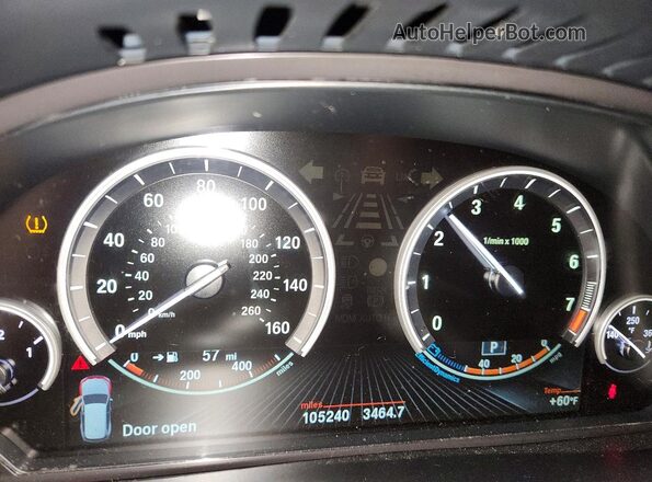 5UXKR0C56G0S94020 2016 BMW X5 Black Widok zestawu wskaźników