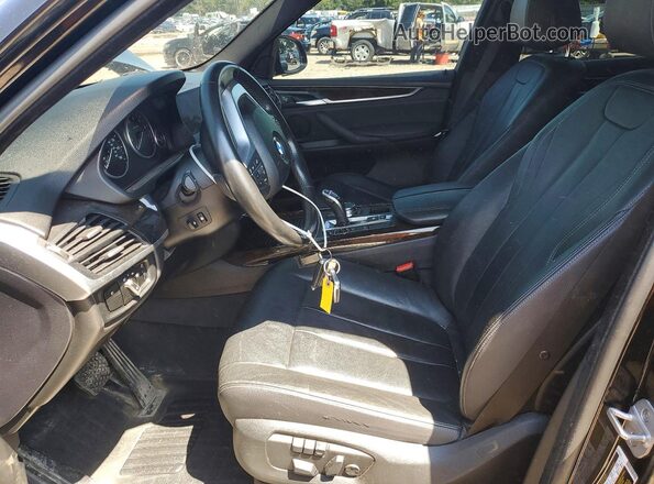 5UXKR0C56JL076200 2018 BMW X5 Черный Вид салона спереди