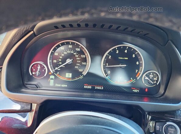 5UXKR0C57JL071541 2018 BMW X5 Black Instrument cluster view