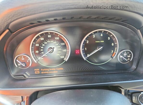 5UXKR2C3XH0X05219 2017 BMW X5 Black Instrument cluster view