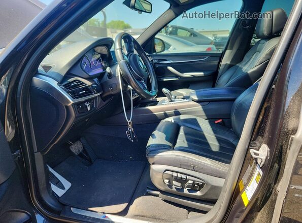 5UXKR2C3XH0X05219 2017 BMW X5 Black Front interior view