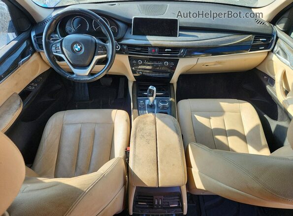5UXKR2C56G0H42786 2016 BMW X5 Blue Vista del salpicadero
