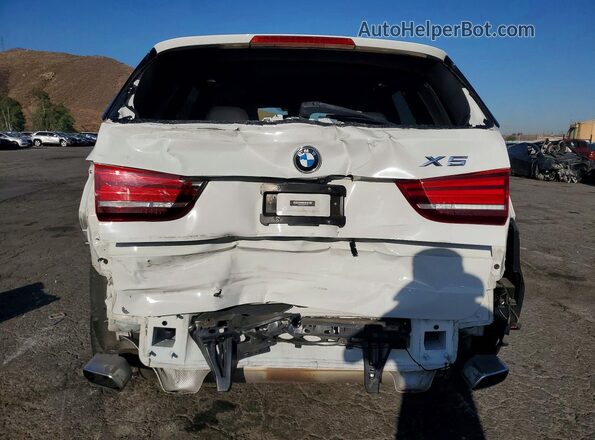 5UXKR2C5XJ0Z19778 2018 BMW X5 White Հետևի տեսք