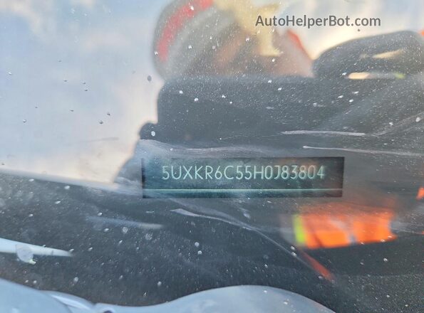 5UXKR6C55H0J83804 2017 BMW X5 Black VIN կոդի պիտակի տեսք