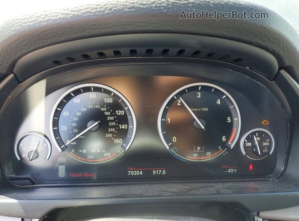 5UXKS4C36H0Y17029 2017 BMW X5 Black Instrument cluster view