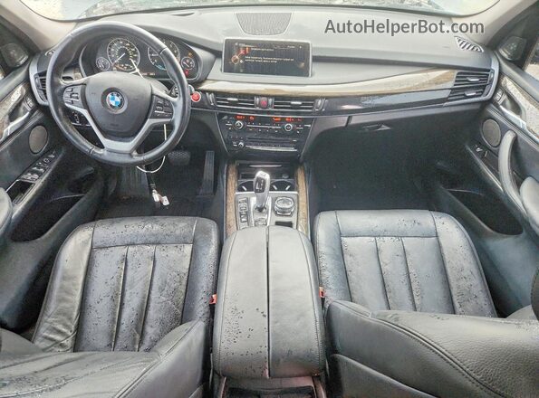 5UXKT0C55G0F75150 2016 BMW X5 Silver Вид панелі приладів