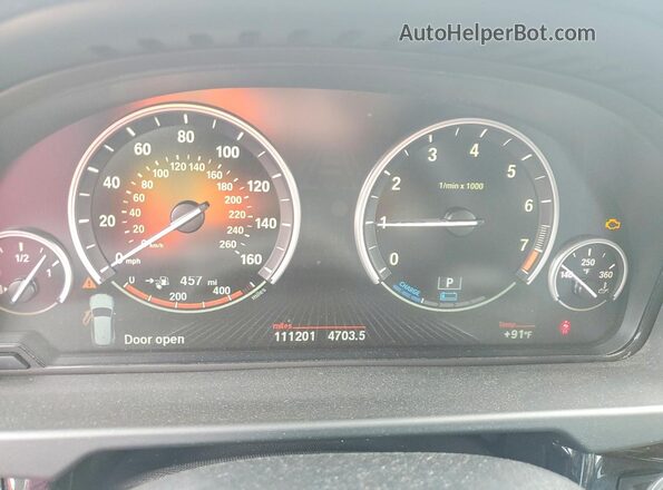 5UXKT0C57G0S78345 2016 BMW X5 Silver Instrument cluster view