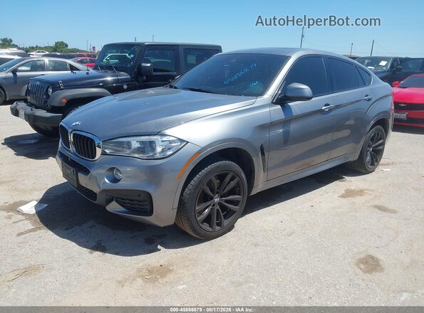 5UXKU0C39H0G69352 2017 BMW X6 Gray წინა მარცხენა ხედი სამი მეოთხედიდან
