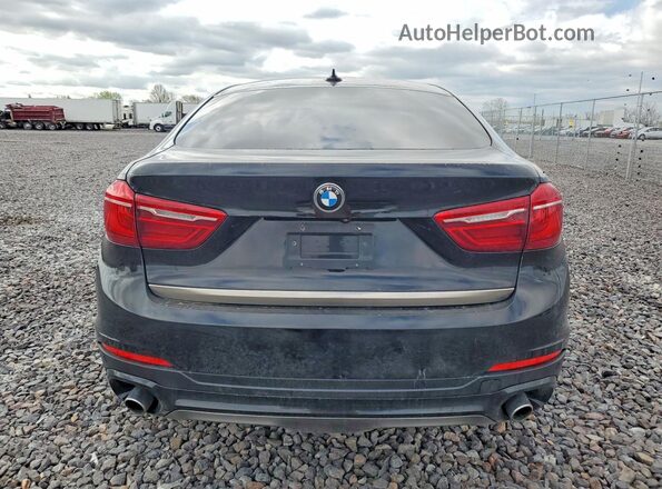 5UXKU0C57H0F99741 2017 BMW X6 Black Вид ззаду