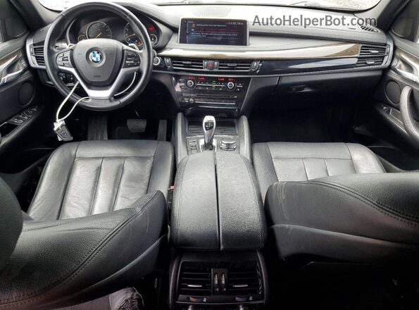 5UXKU0C57H0F99741 2017 BMW X6 Black Вид панелі приладів