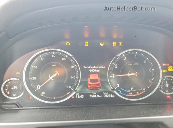 5UXKU0C57H0F99741 2017 BMW X6 Black Вид щитка приладів