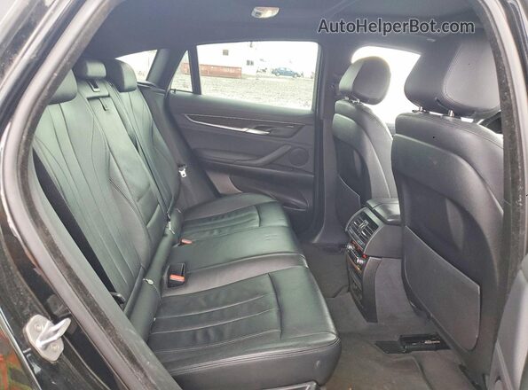 5UXKU0C57H0F99741 2017 BMW X6 Black Вид задніх сидінь