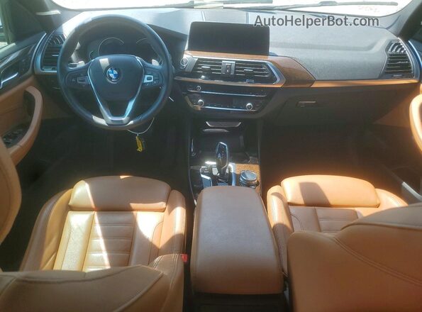 5UXTR7C52KLR53442 2019 BMW X3 Silver Dashboard view