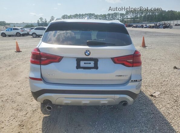 5UXTR7C52KLR53442 2019 BMW X3 Silver Rear view