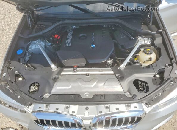 5UXTR7C52KLR53442 2019 BMW X3 Silver Engine compartment view