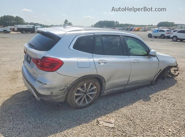 5UXTR7C52KLR53442 2019 BMW X3 Silver Rear right