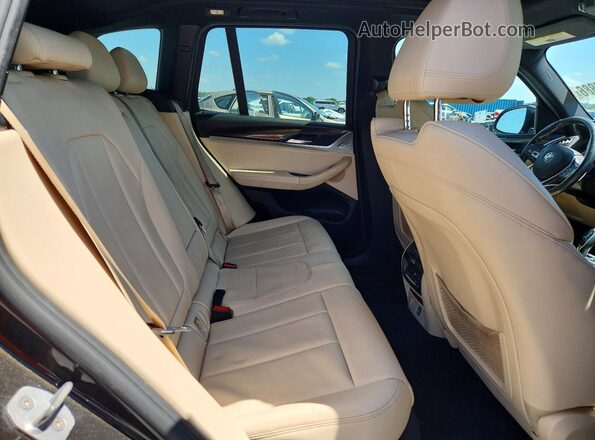 5UXTR7C53KLF32039 2019 BMW X3 Brown Rear seats view