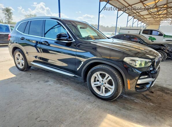 5UXTR7C54KLF32468 2019 BMW X3 Black წინა მარჯვენა